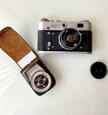 FED 3 USSR Vintage Camera-Soviet Union-Lens: 2.8/52mm with case and explosure