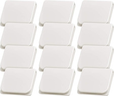 12 Pieces Shower Curtain Clips for Liner, Self Adhesive Shower Splash Guard Curt