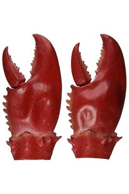 Party Supply Crab Amor Gloves Crab Claw Hand Gloves Crab Cosplay Red Latex Props