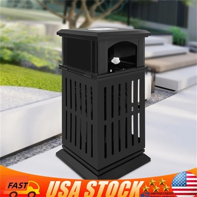 Outdoor Trash Can Commercial Garbage Bin Heavy Duty Yard Garage Waste Container