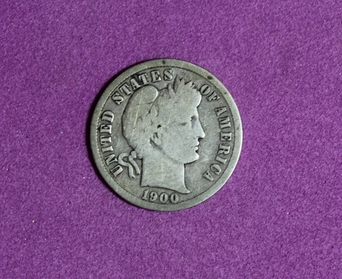 1900-S  Barber Dime  #P34049