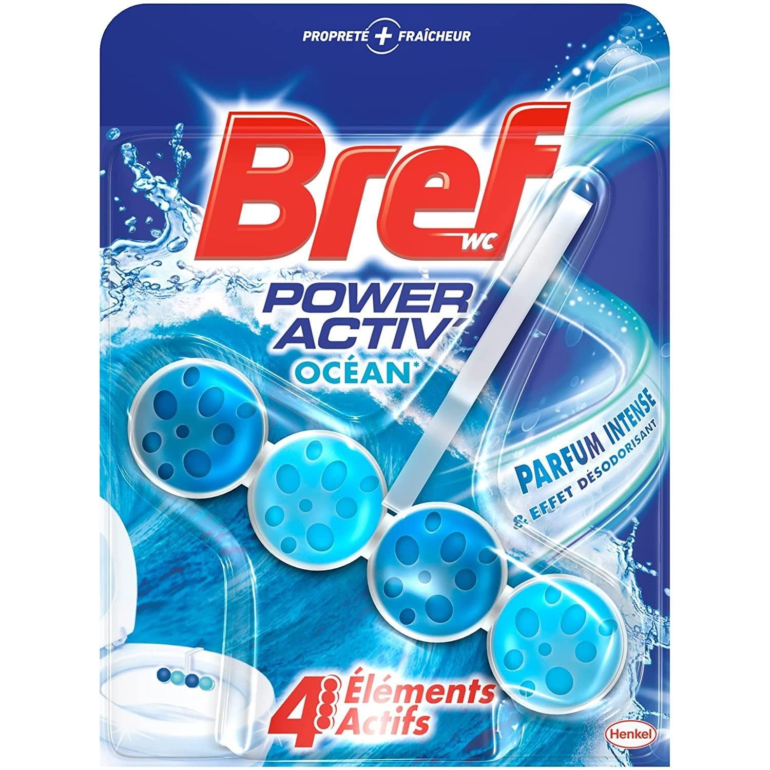 WC Power Activ' Océan pour un parfum frais et des toilettes impeccables