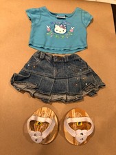 Build A Bear Hello Kitty Outfit / Pink Top Skirt Sandals