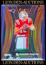 DRAKE MAYE 2024 SELECT COPPER PRIZM DRAFT SELECTIONS ROOKIE JERSEY MATCH#  10/49