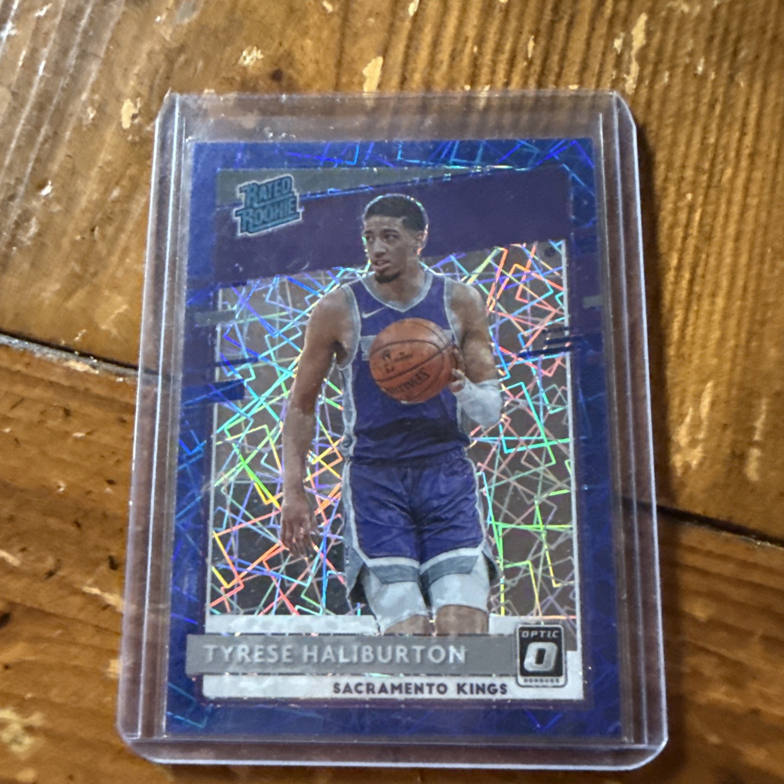 2020-21 Panini Donruss Optic - Rated Rookie Tyrese Haliburton #162 Blue Velocity