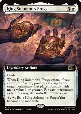 King Solomon's Frogs (Extended Art) R Commander: Marvel Super Heroes 312 NM