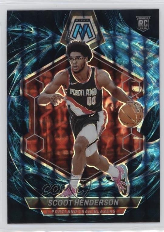 2023-24 Panini Mosaic Rookies Genesis Prizm Scoot Henderson #216 Rookie RC