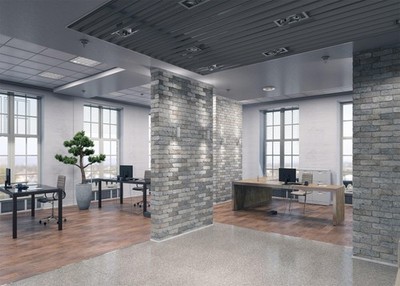 BELECO 5x3ft Fabric Modern Backdrop for Video Conference Zoom Meetings Interior