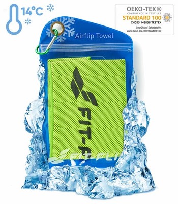 FIT-FLIP  Kühlendes Handtuch Kühlhandtuch Cooling Towel Sporthandtuch Fitness