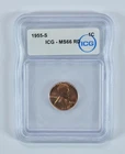 1955-S Lincoln Wheat Cent MS66 RD ICG *6397