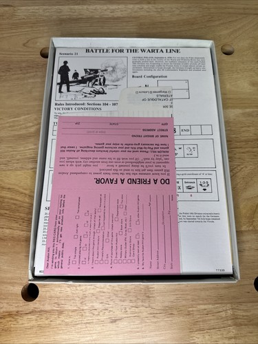 Croce di Ferro - Gioco Squad Leader - Avalon Hill - Fogli Per lo più non perforati 3° Ed - Foto 10 di 19