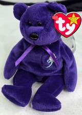 Ty Beanie Baby - PRINCESS Diana Bear 1997 RARE RETIRED - MINT / MINT TAGS