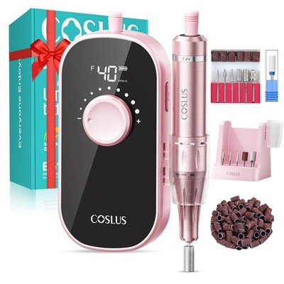 E51 Electric Nail Drill Professional: Rechargeable Nail File with Stand for A...