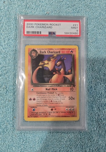 Dark Charizard 21/82 Non-Holo Team Rocket PSA 9