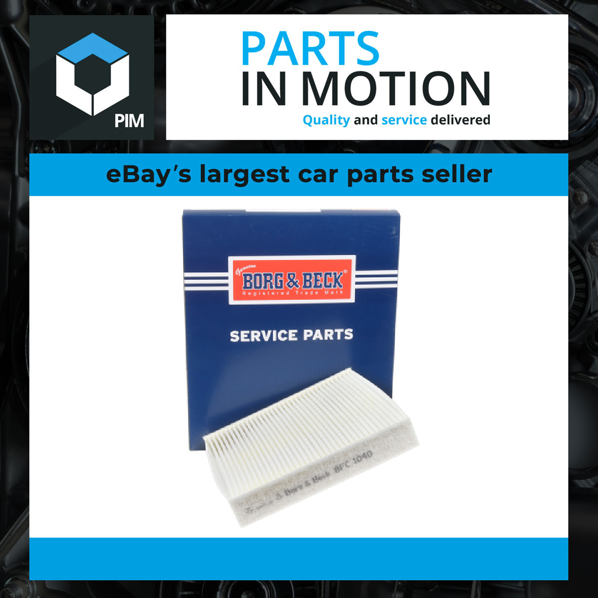 Cabin Filter BFC1040 Borg & Beck 08975B4000100 6001073269 08R79SAA001E - Image 11