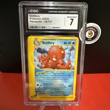 2003 Pokemon Aquapolis Octillery 26/147 Rare CGC 7 NEAR MINT WotC e-Reader 🐙🌊 on eBay