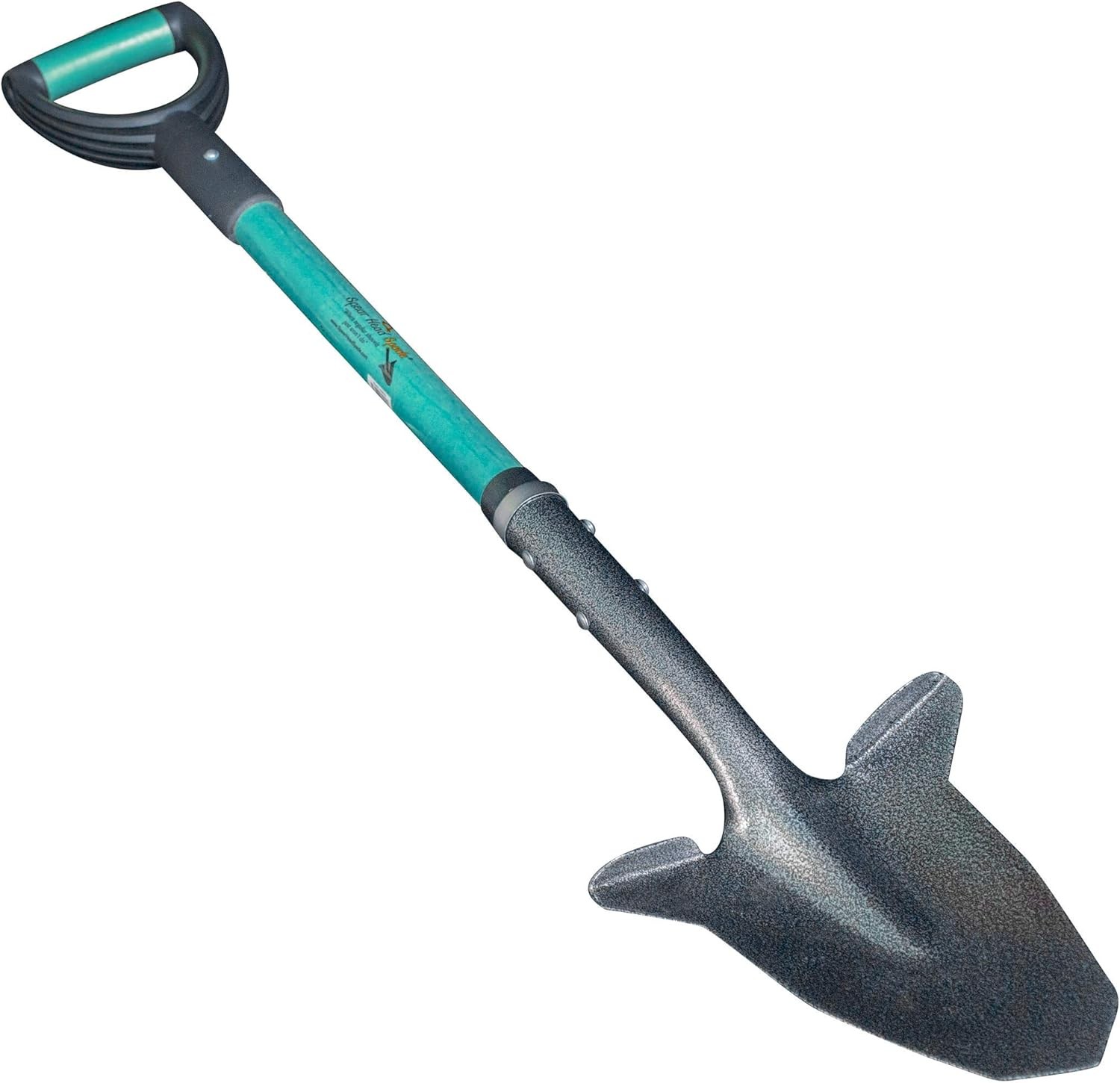 SHFD3 40" Yellow Garden Spade Shovel - Gardening Shovel with a 9" x 11" Beveled 