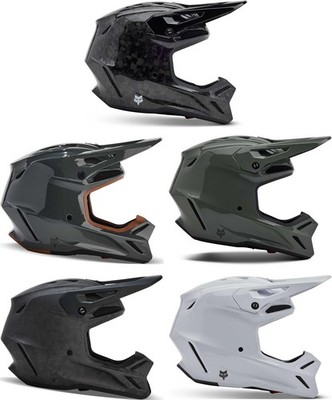 Fox Racing V3 RS Carbon Solid Helmet - Motocross MX ATV Dirt Bike UTV Off-Road