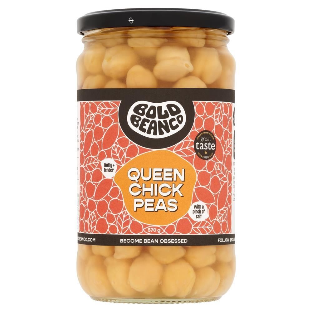 Bold Bean Co Queen Chickpeas 570g - 4 Pack