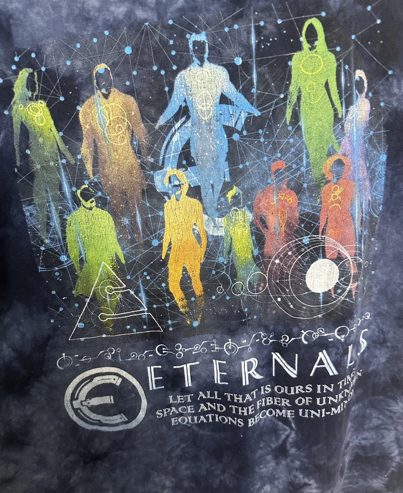 Camiseta Marvel Comics Eternals Celestial Symbol Tie Dye Doble Cara Talla XL Foto 3 de 4