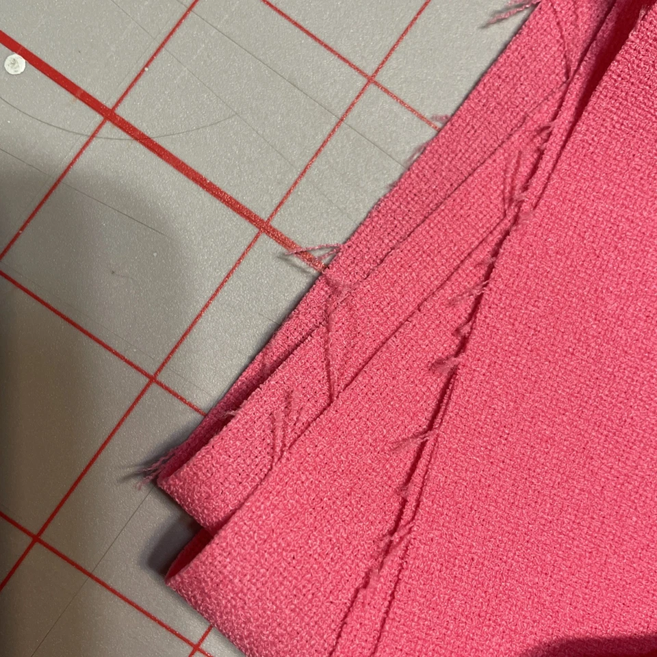 Bright Pink Poly Cotton pants weigh fabric  72” x 44” new unused - Image 4 of 4