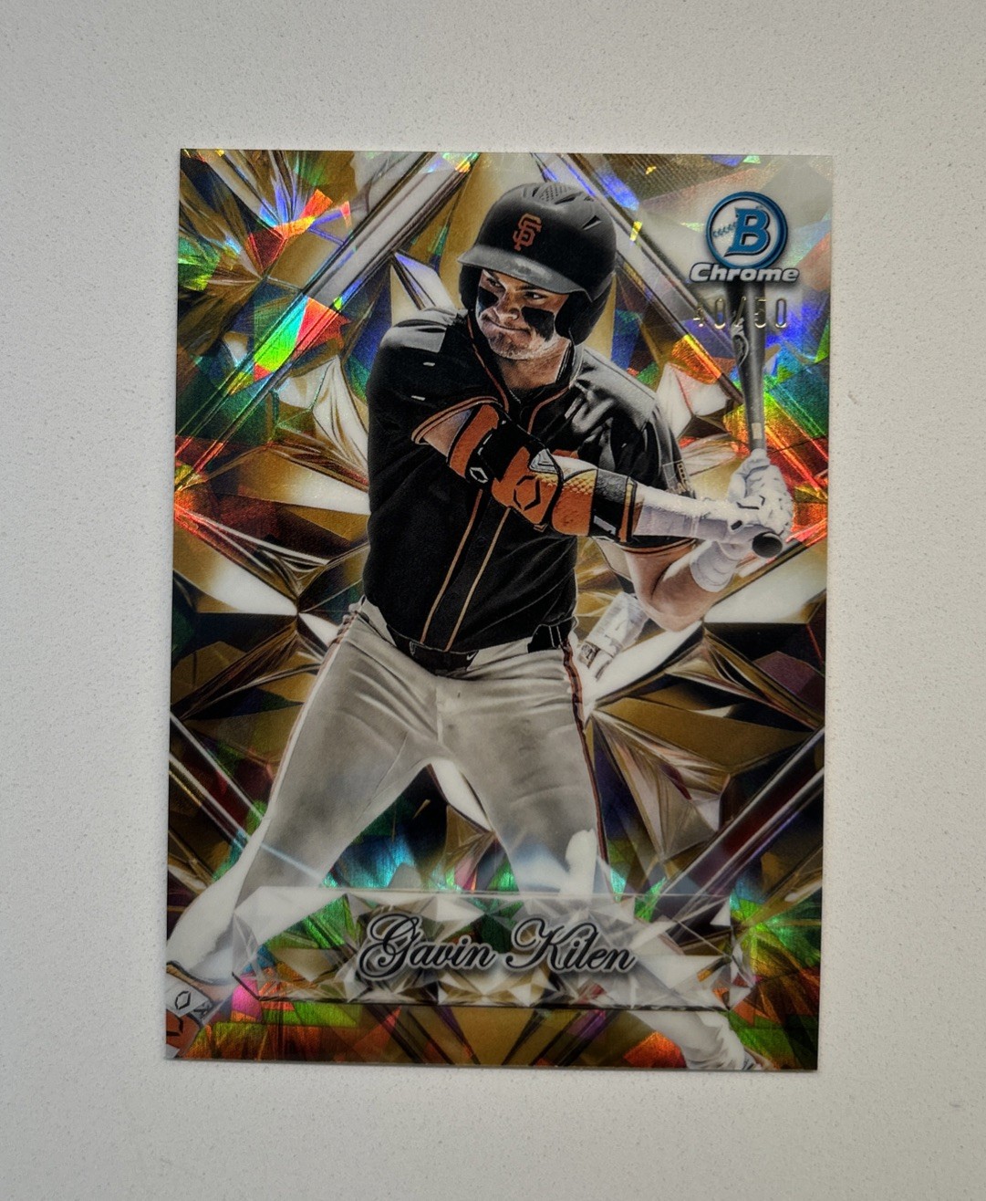 2025 Bowman Draft Sapphire Giants Gavin Kilen Sapphire Selections #40/50 SSP 📈