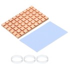 Copper Heatsink 40x26x2mm with Conductive Thermal Pads for Solid SSD Cooler