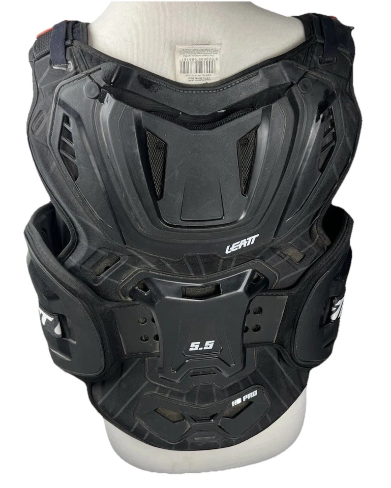 Protector de pecho Leatt 5.5 Pro HD negro motocross moto de cross armadura todo terreno Foto 2 de 4