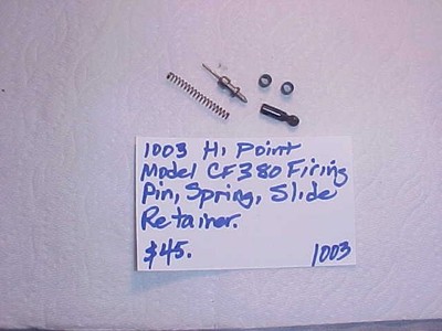 Item# 1003 Hi Point Model CF380 Firing Pin, Spring & Slide Retainer