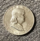 1953-D 50C FBL Franklin Half Dollar With Luster