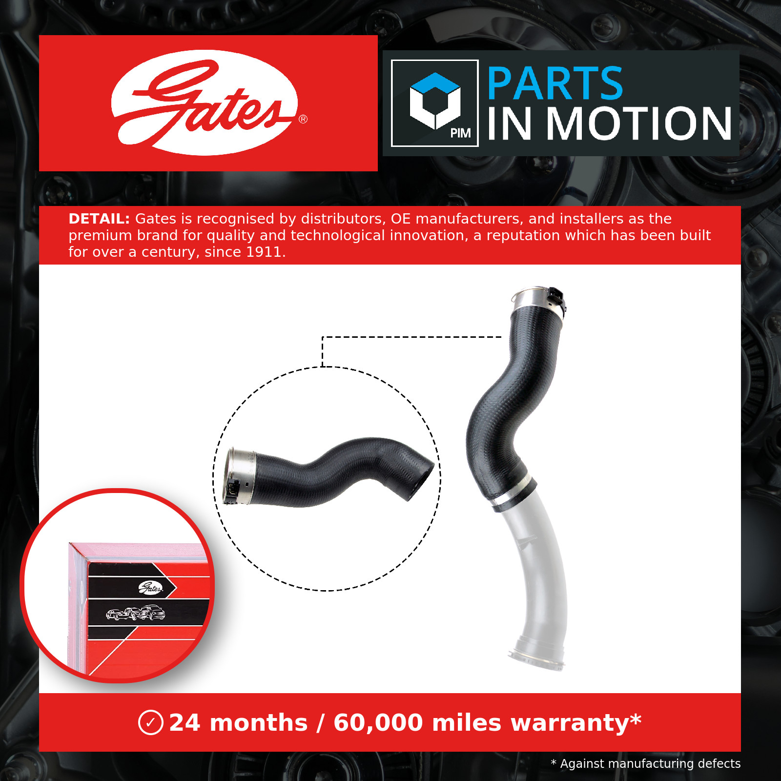 Turbo Hose 09-0754 Gates Charger 13717597587 417710754 Top Quality Guaranteed