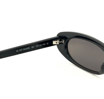 SAINT LAURENT SHADE SL 557 SL557 Black Narrow Slim Oval Sunglasses