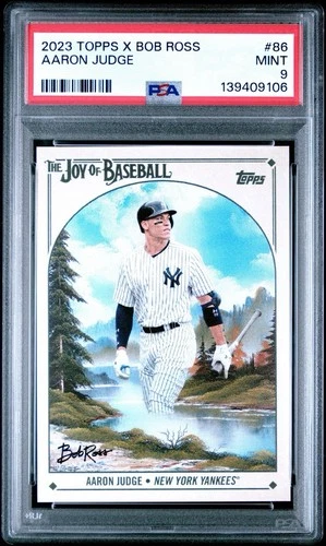 2023 Topps X Bob Ross Aaron Judge #86 PSA 9 MINT NEW YORK YANKEES