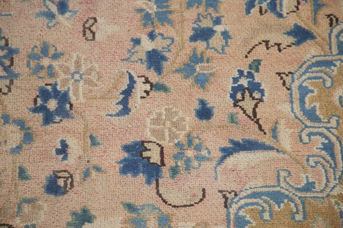 Pink Vintage Floral Traditional Area Rug 6x9 Hand-knotted Wool for Living Room - Picture 11 of 23