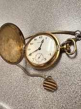 Vintage 1972 Caravelle Bulova 17 Jewels Swiss Pocket Watch - Runs Well