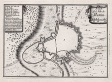 Menen Menin Vlaanderen Belgium Plan Fortification Beaulieu 1680