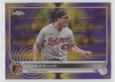 2022 Topps Chrome Sonic Purple & Yellow Pulse Refractor 196/299 John Means 04qn