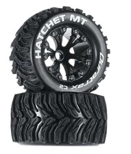 Duratrax DTXC3524 Hatchet MT 2.8” 2WD Mounted Front Black, For Bearings In Rims