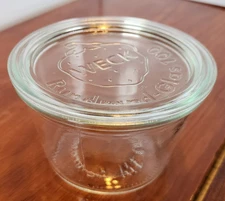 Weck Glass Canning Jar and Lid  Rundrand-Glass 100