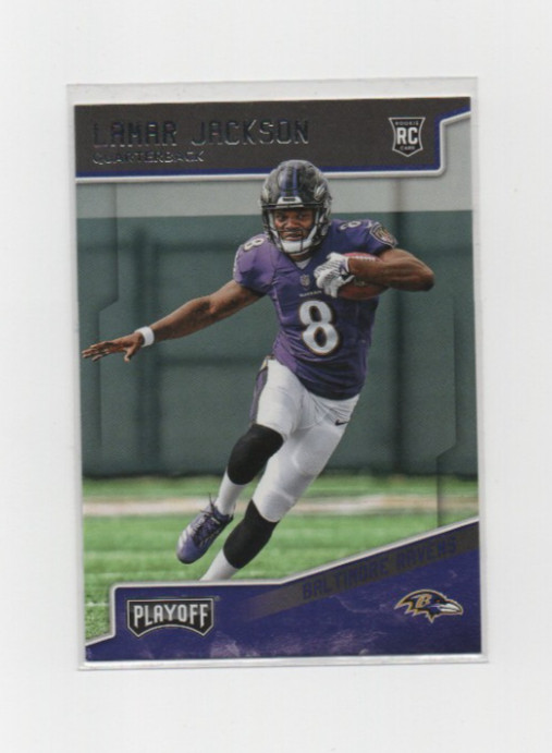 2018 Panini Playoff - Rookies Lamar Jackson #212 (RC) Ravens