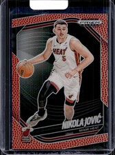 2024-25 Panini Prizm Black #194 Nikola Jovic Basketball Prizms #/225