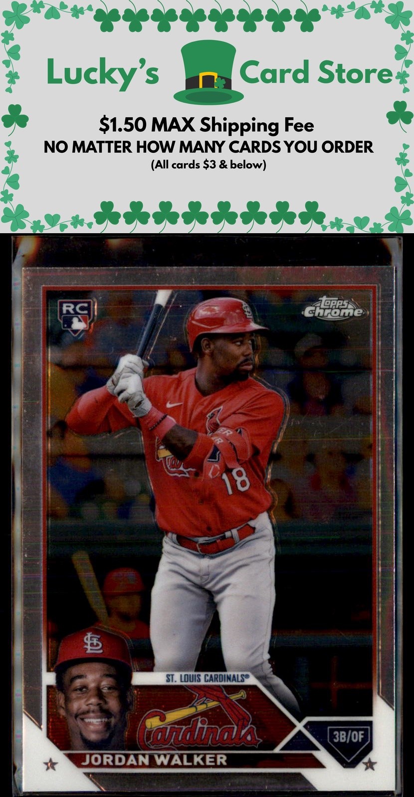 2023 Topps Chrome #209 Jordan Walker Rookie