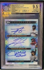 2024 Topps Inception Triple Auto Acuna/Rodriguez/Soto BGS 9.5 Gem Mint MLB Stars