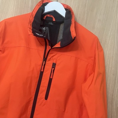 Helly Hansen Segeljacke Medium M Herren orange wasserdicht Full Zip Mantel