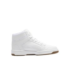 PUMA Rebound Layup Sl Shine Bright High Top Youth Girls White Sneakers Casual S