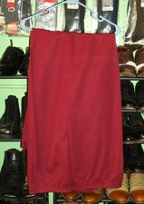 Vintage 70s 80s Cranberry Red Pants Double Knits RETRO, Size 44