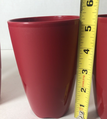 Aazon.co: Tupperware Set of 4 18 Oz Open House Tublers in Red
