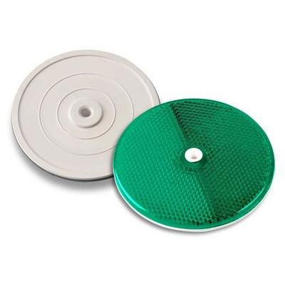 3-1/4'' Green Reflector Tapco Centermount 102230 Plastic Backplate RT-90G