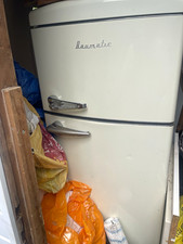 Hausmate Cream Freestanding Fridge-Freezer, Top Freezer, 2 Door, Manual Defrost