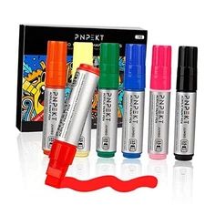 Jumbo Acrylic Paint Markers,15mm Felt Tip Jumbo Colored Markers Water Based 